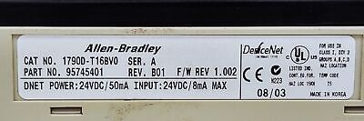 Allen-Bradley 1790D-T16BV0 Ser. A Rev B01 PLC Communication Module