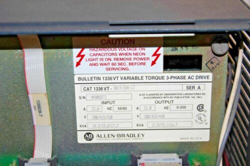 Allen-Bradley 1336 VT B015 EAN-L3 Variable Torque Drive