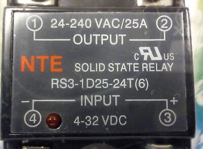NTE RS3-1D25-24T Solid State Relay with an Omega FHS-2 Finned Heat Sink