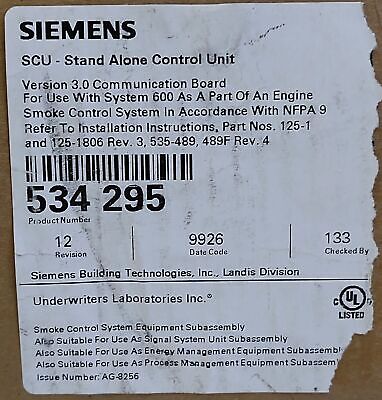 Siemens 534-295 Printed Circuit Board for Use with System 600