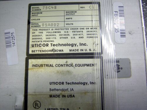 Lot of 2 Uticor 75C48 Track / Rack for PLC