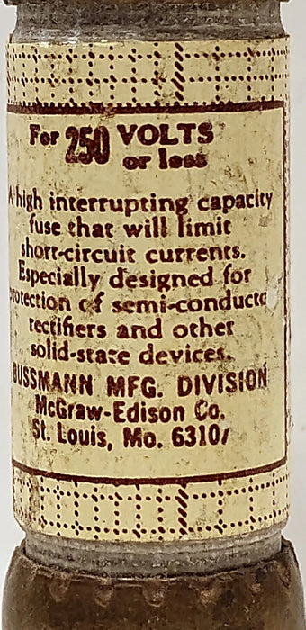 Bussmann KAB-20 250 V 20 A Very Fast-Acting Rectifier Fuses