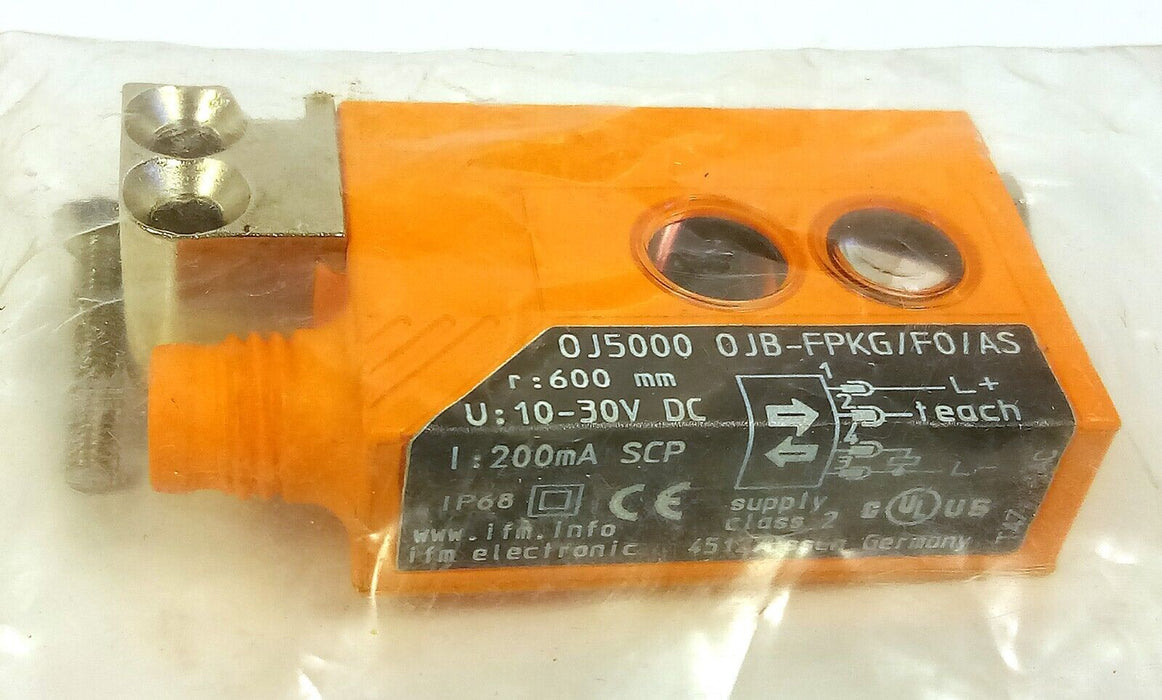 IFM Efector OJB-FPKG/FO/AS OJ5000 10-30 V DC Photoelectric Sensor