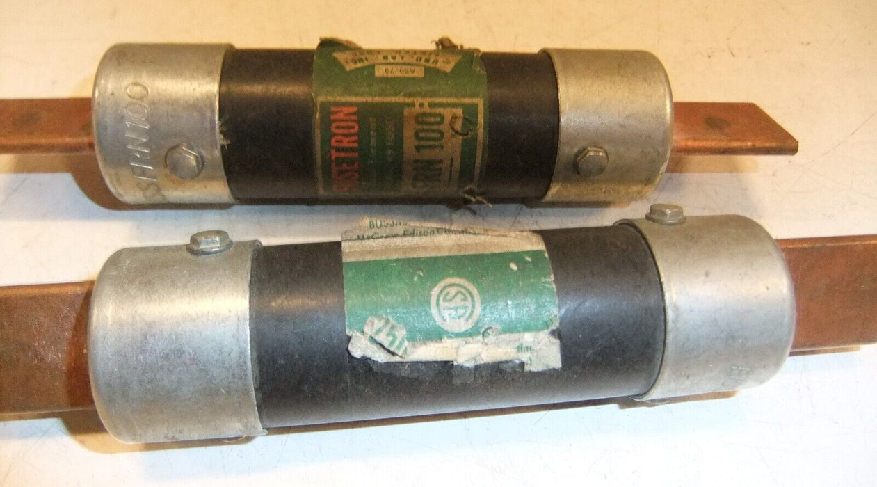 2 Bussmann Fusetron Fuses FRN100
