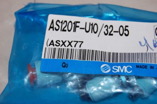 SMC AS1201F-U10/ 32-05 FLOW CONTROL W/ FITTING LOT OF4