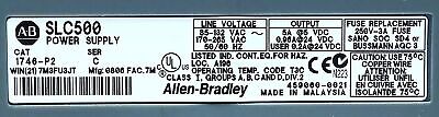 Allen-Bradley 1746-P2 SLC 500 5-24 V DC PLC Power Supply