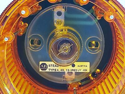 Allen-Bradley 855T-B24DN5 24V Steady Amber Orange Stacklight with Bulb and Cap