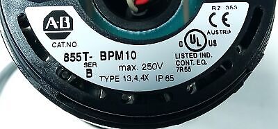 Allen-Bradley 855T-BPM10 250 V Stacklight Base w/ Quick Disconnect