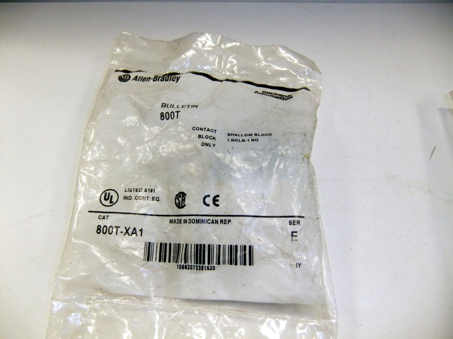 Allen-Bradley Shallow Contact Block 1NCLB 1 NO 800T-XA1