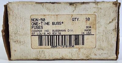Bussmann NON-50 250 V 50 A Class K5 One Time Fuse