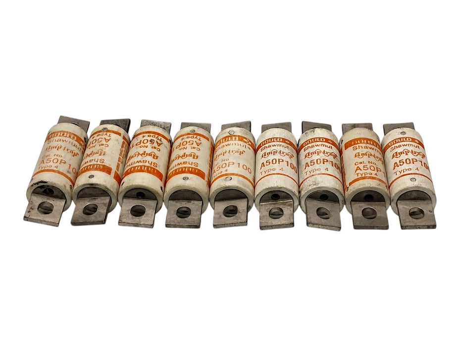 Gould Shawmut A50P100-4 500 V 100 A Very Fast-Acting Current-Limiting Fuses