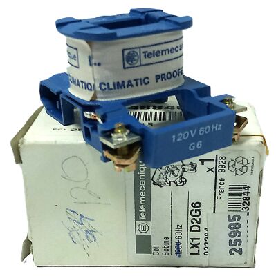 Telemecanique LX1D2G6 120 V AC Contactor Coil for LC1D09 Contactors