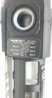 Norgren B72G-3AK-QW3-RMG 3/8" Excelon Pneumatic Air Pressure Regulator / Filter