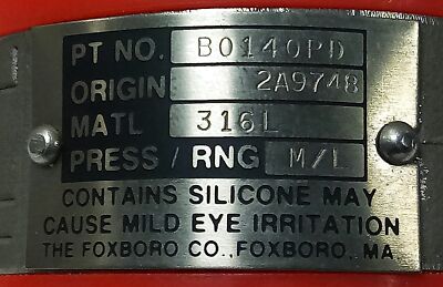 Foxboro B0140PD 2A9748 316L SS Lead Free Pressure Sensor