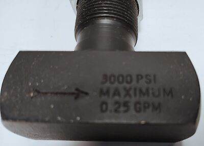 Parker RCP400SF Hydraulic Flow Control Valve w/ Relief Knob