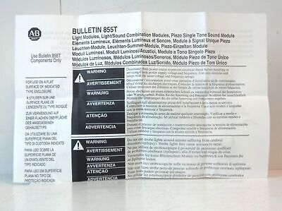 Allen-Bradley 855T-B24DD4 Steady Incandescent Red Stack Light w/ Piezo Sounder