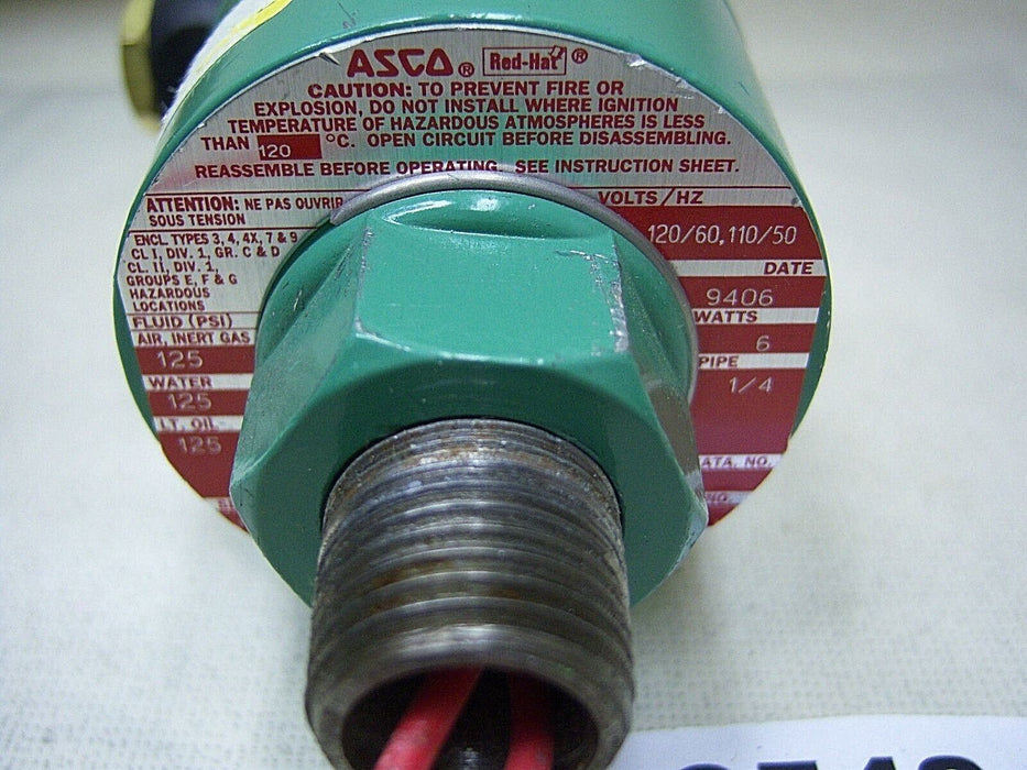 ASCO Solenoid Valve 8320A20 1/4" NPT 120/60 110/50