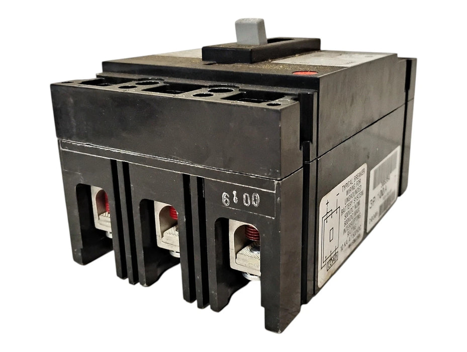 GE TED136100WLFA TED136100 100 A 600 V AC 250 V DC Circuit Breaker
