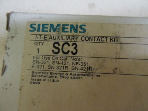 Siemens SC-3 AUXILIARY CONTACT KIT