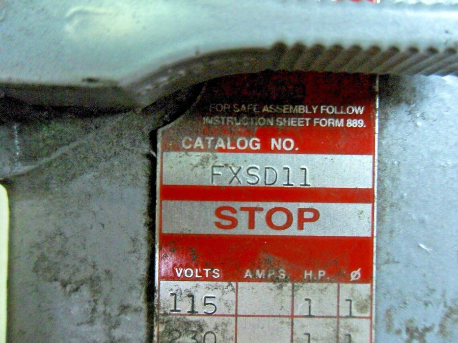 Killark FXSD11 Manual Motor Starter