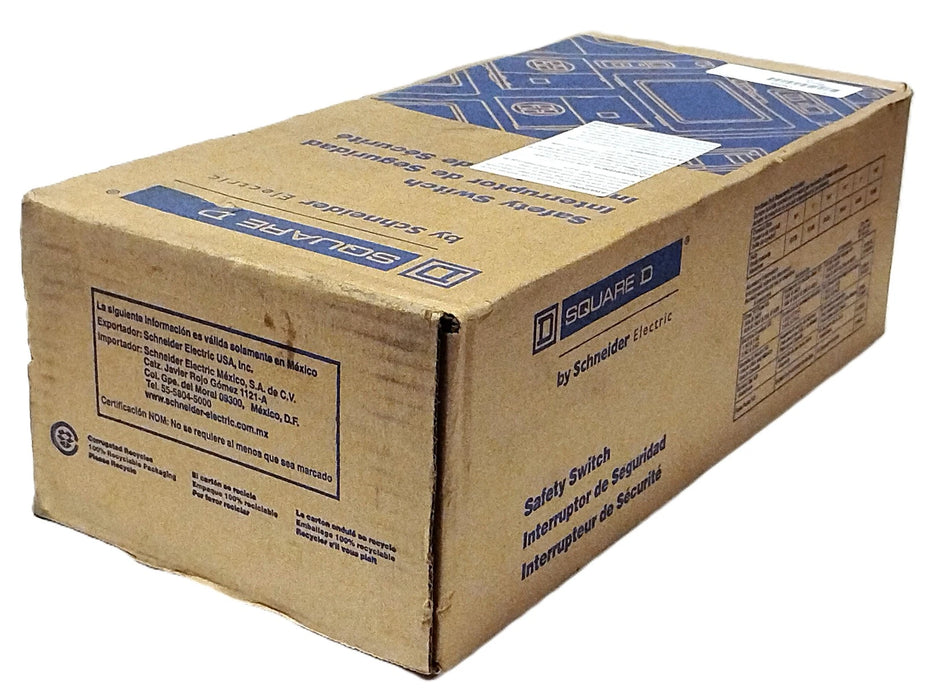 Square D D322N 240 V AC 60 A Fusible Safety Switch in Type 1 Enclosure