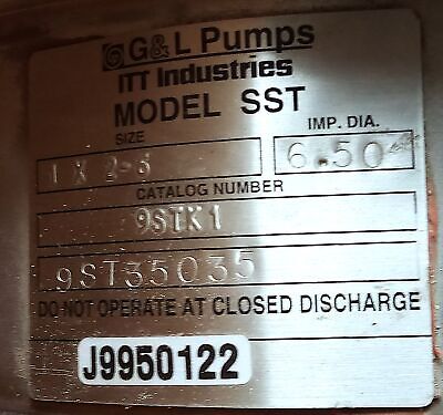 Dayton JMM3613T 208-230/480 VAC 5 HP Motor with an ITT SST 9STK1 Pump Size 1x2-6