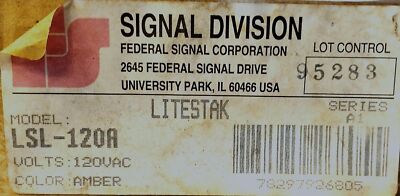 Federal Signal LSL-120A LITESTAK 120 V AC Amber Light Module