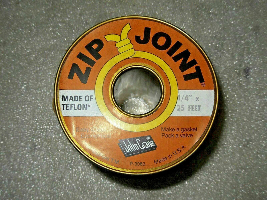 John Crane 1/4" X 25FT Teflon Zip Joint Packing Rope