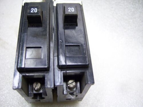 2 Cutler-Hammer Circuit Breakers 1P 20A 120/240V BA120