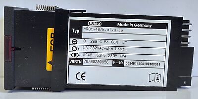 Jumo HR0T-48/K,DI,D,AP HR0T48KDIDAP JUMOTRON Temperture Control