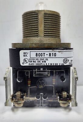 Allen-Bradley 800T-R10 Panel Indicator with Neon Lamp and Red Lens