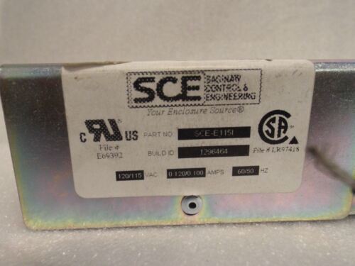 SAGINAW INTERLOCK ELECTRICAL 115V 0.100/0.63AMP 115HZ E115I