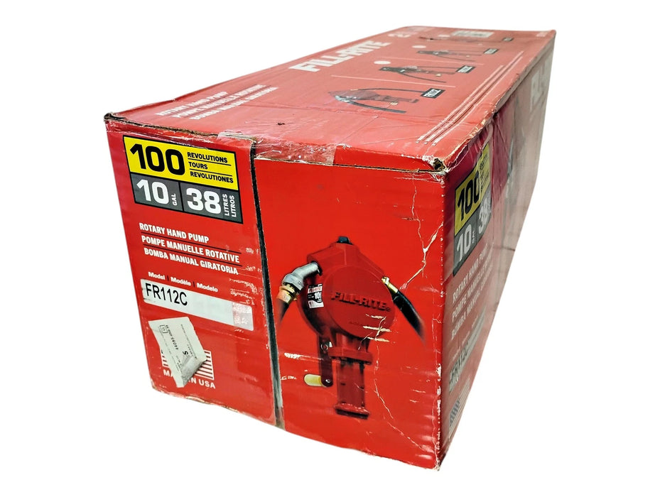 Tuthill Fill-Rite FR112C Rotary Hand Pump w/ Gallon Counter & 8-ft Hose