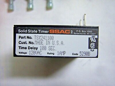 Trane SSAC TSX241100 Time Delay Relay 100SEC