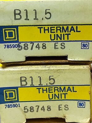 Square D B11.5 600 V Thermal Unit for Overload Protection Relay
