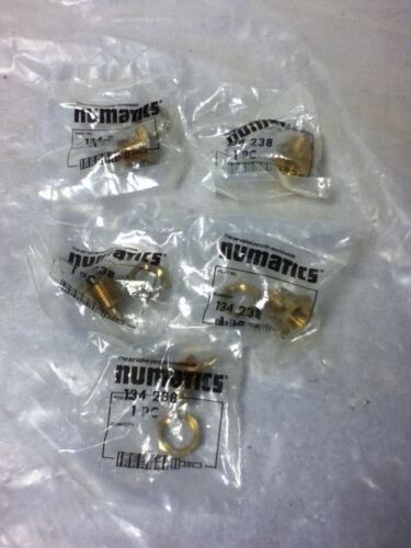 LOT OF 5 Numatics 134-238 FITTINGS
