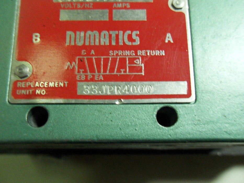 Numatics 34JPR4190 33JPR4000 SOLENOID VALVE