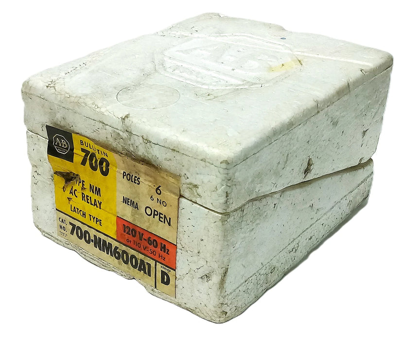Allen-Bradley 700-NM600A1 300 V AC 10 A Type NM Latching Relay w/ 120 V AC Coil