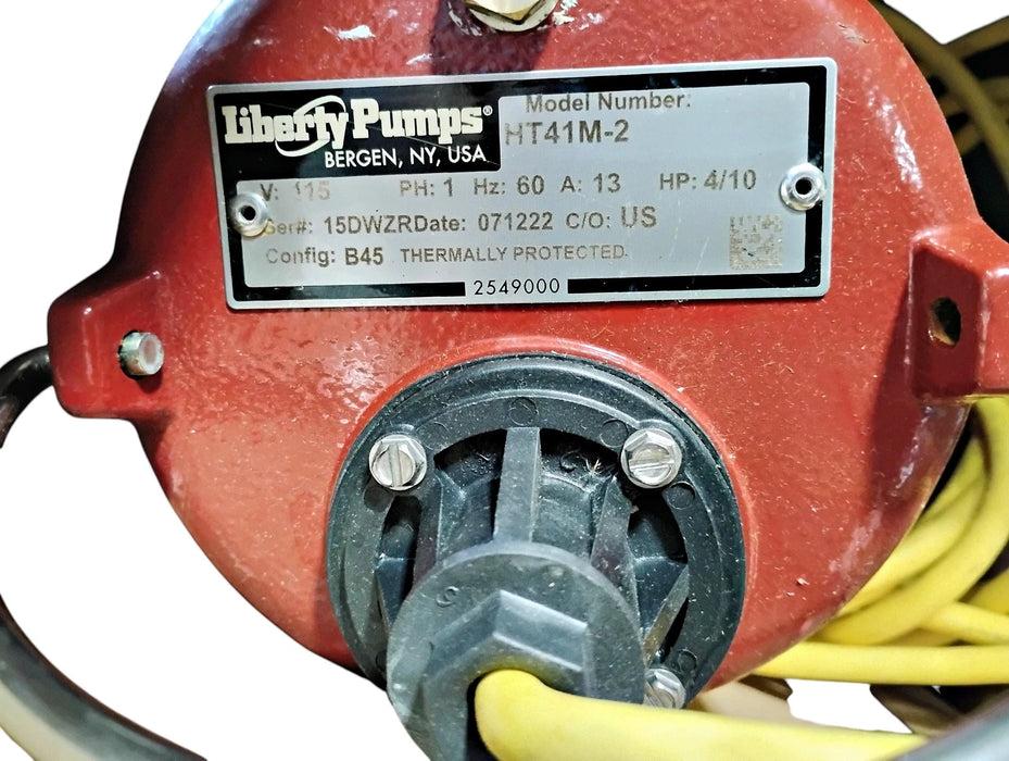 Liberty Pumps HT41M-2 115 V 4/10HP 1-1/2" Discharge Submersible Pump w/ 25' Cord