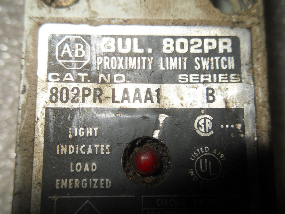 Allen-Bradley 802PR-LAAA1 Proximity Limit Switch