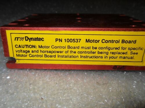 ITW Dynatec 100537 Motor Control Board
