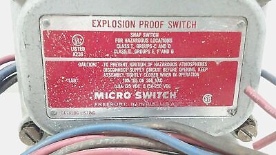 Microswitch 4EX4-7407 10 A 125 / 250 V AC Explosion Proof Limit / Snap Switch
