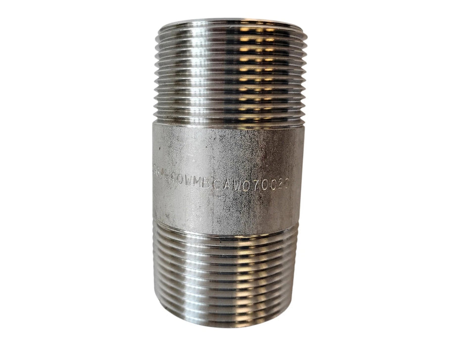 Merit Brass 6020-300 1-1/4" x 3" L 316 SS Pipe Nipple