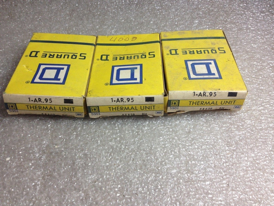 3 Square D 1.AR.95 Heaters