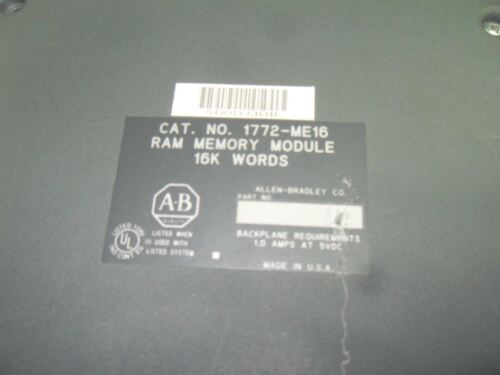 1 Allen-Bradley 1772-ME16 MEMORY MODULE