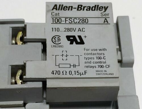 Allen-Bradley 700-CF400D Contactor with 100-FSC280 Surge Suppressor