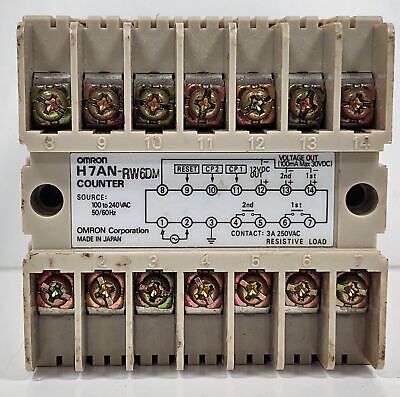 Omron H7AN-RW6DM AC100-240 PLC Counter Module