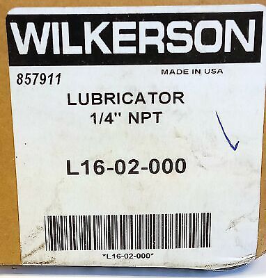 Wilkerson L16-02-000 1/4 NPT Air Line Lubricator