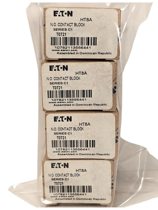Eaton HT8A Ser C1 600 V AC 12 A 1 NO Contact Block for 30.5 mm Pushbutton Switch