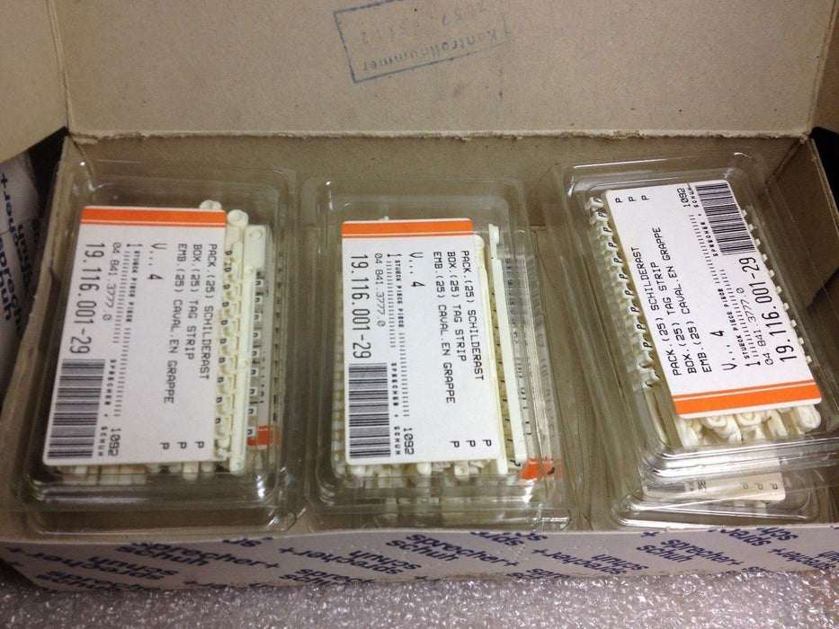 LOT OF SPRECHER+SCHUH TERMINAL BLOCKS, TAG STRIPS AND CENTER JUMPER POLES